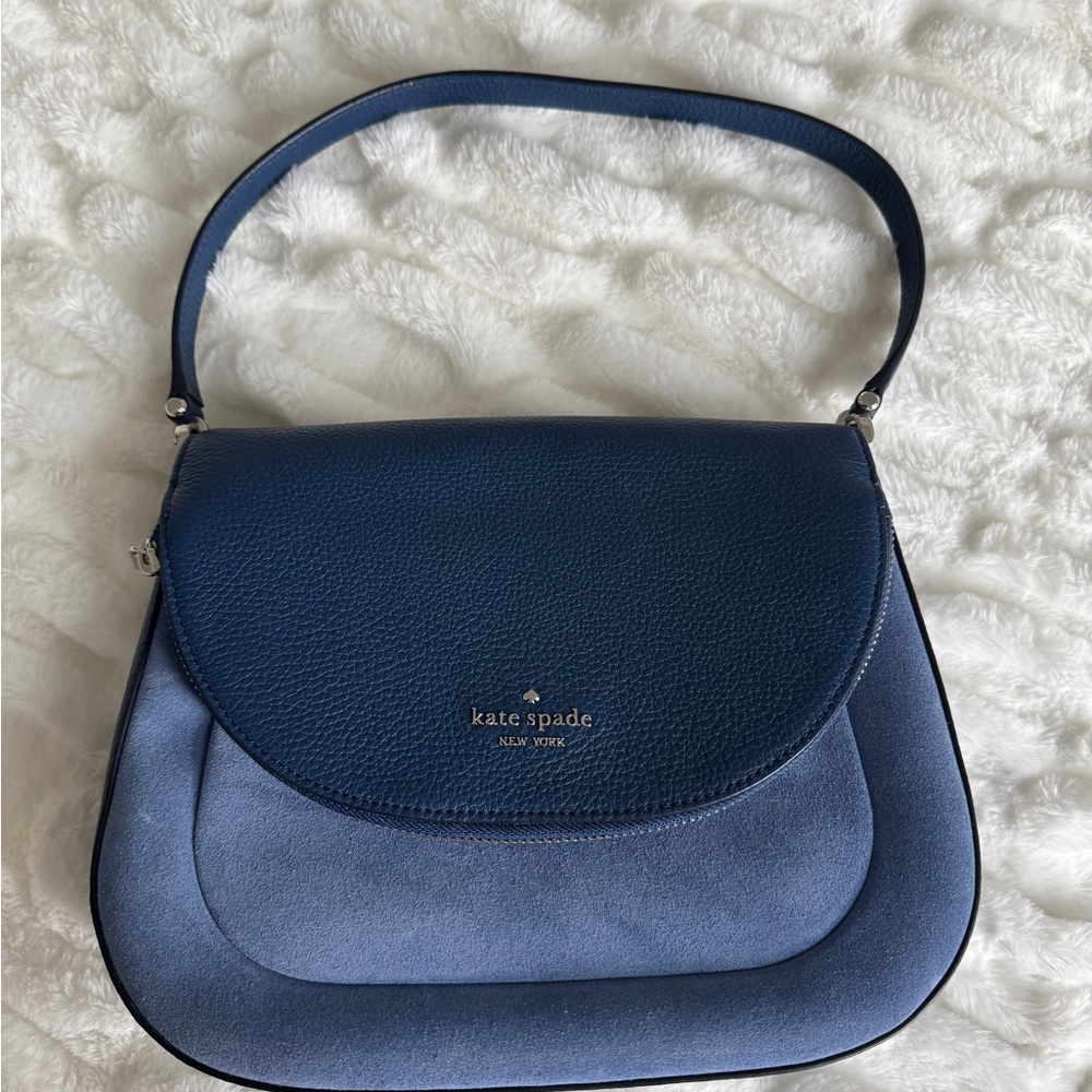 SOLD Kate Spade Blue Shoulder crossbody Bag 2 in 1